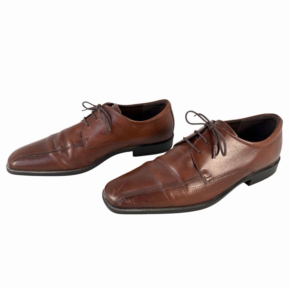 ECCO Edinburgh Lace Mens Shoes size US 13 (EUR 46) Mink Leather